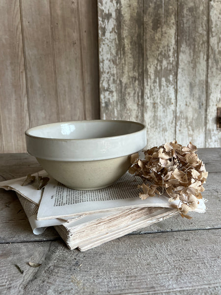 Vintage French Stoneware Bowl