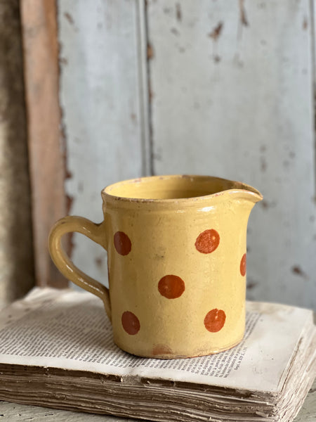 French Vintage Polka Dot Jug