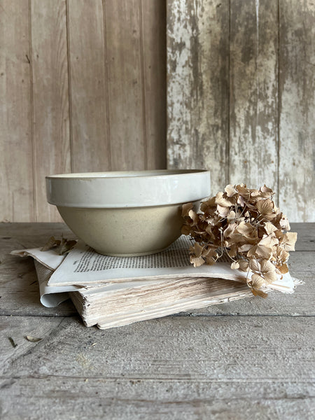 Vintage French Stoneware Bowl