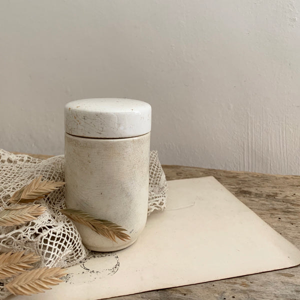 Vintage Lidded Apothecary Jar