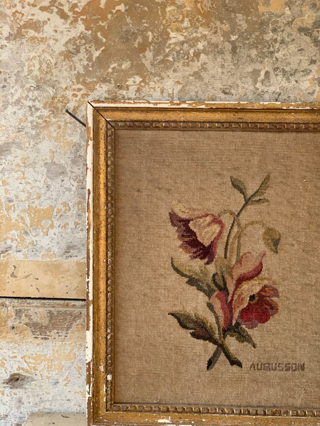 Floral Framed French Tapestry