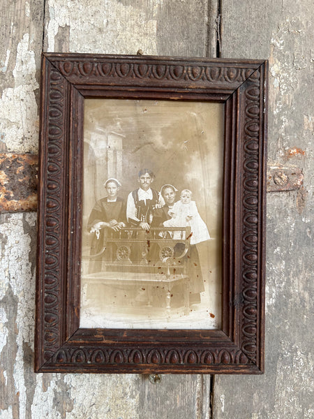 Antique Shabby Chic Framed Photograph