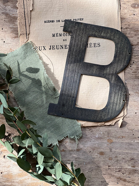 Vintage Metal Letter B