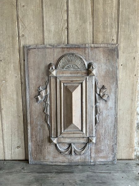 Vintage French Wooden Panel