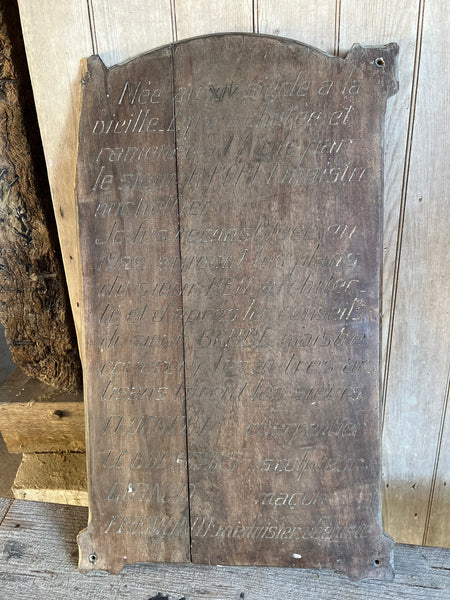 A French Vintage Rustic TypographyBoard