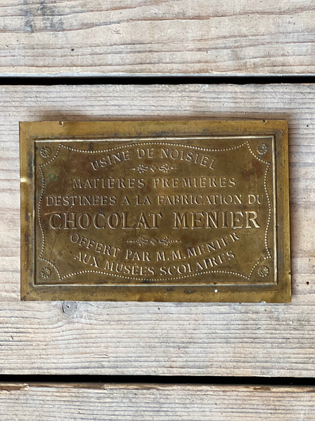 Original Chocolat Menier Label