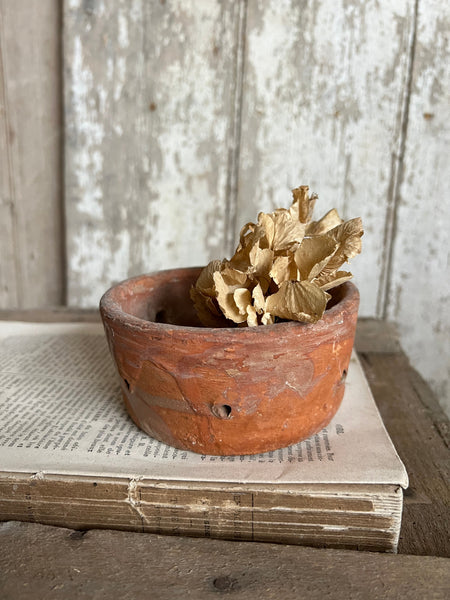 Rustic Shallow Vintage French Faiselle Cheese Mould