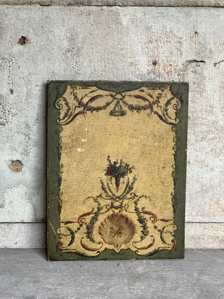 French Miniature Sample Study Oil Painting