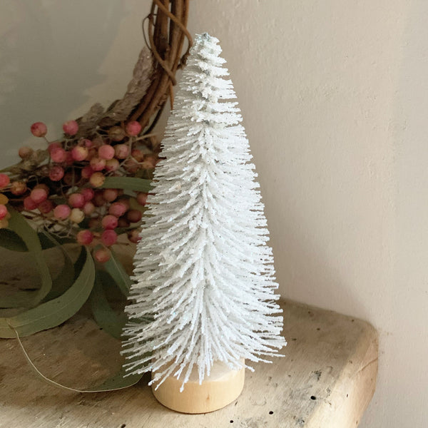 Mini White Retro Christmas Trees