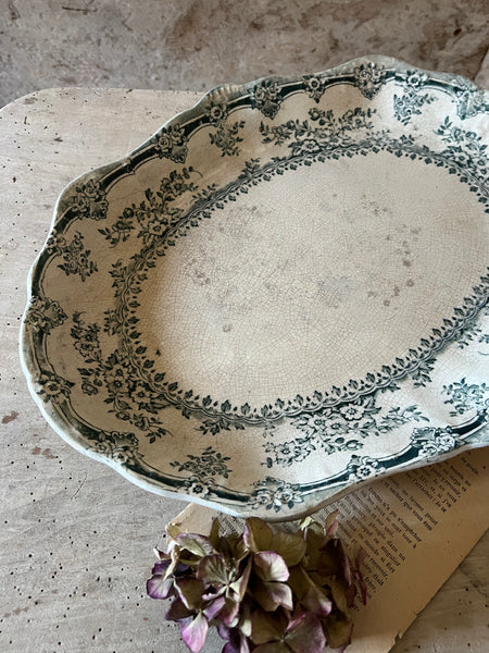 Vintage Green Detail Platter