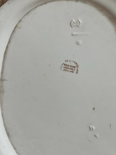 Vintage English Floral Platter