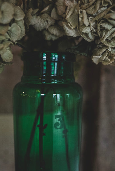 Parisian Etched Glass Bottle