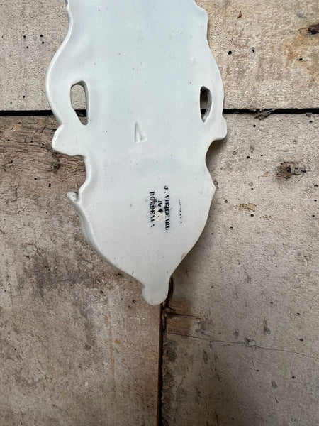 Religious Sacrimental White Stoneware Wall Hanging
