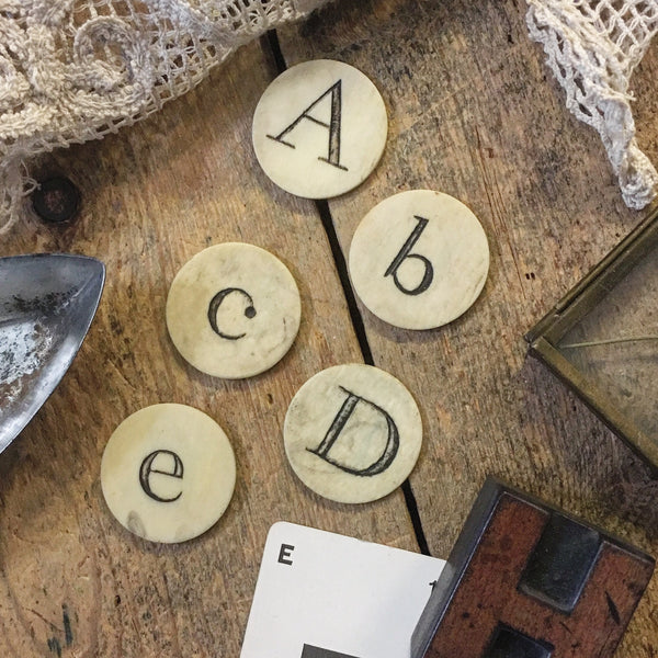 18th Century Antique Initial Counters