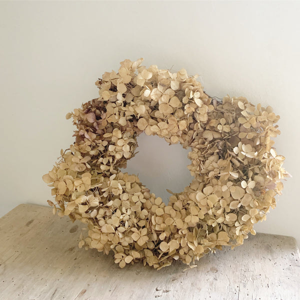 Dried Hydrangea Wreath