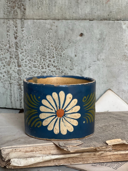 Floral Painted Rustic Cup