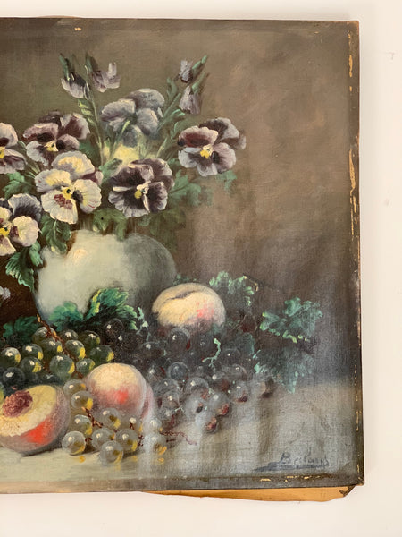 Floral and Fruit Oil Painting on Canvas