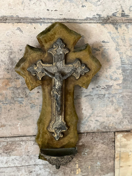 Large Velvet Style Crucifix