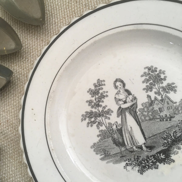 Antique Stone China Plate