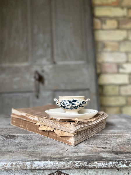 Tiny Vintage French Sauce Dish