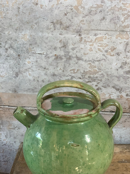 Large Vintage Green Gargoulette