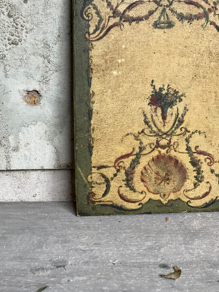 French Miniature Sample Study Oil Painting