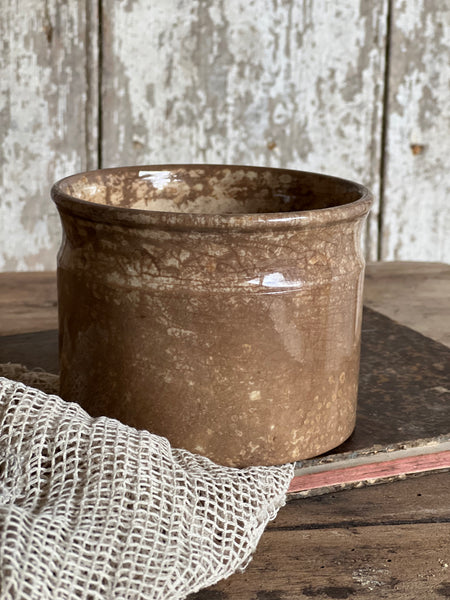 Vintage Worn French Confiture Pot