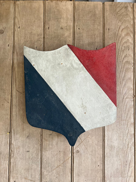 French Painted Flag Holder