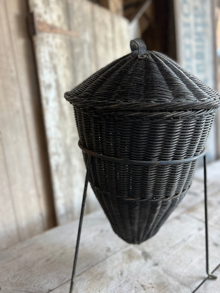 French Vintage Crochet Basket