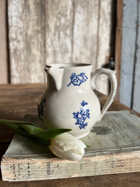 Vintage French St Uze Floral Jug