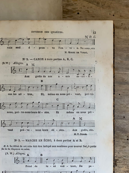 Music Manuscript Vintage Book