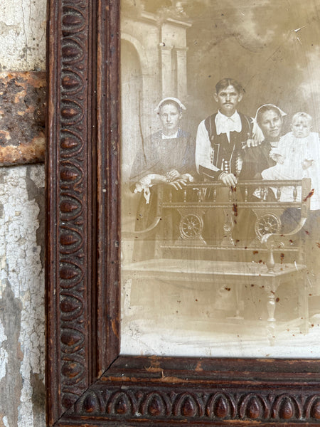 Antique Shabby Chic Framed Photograph