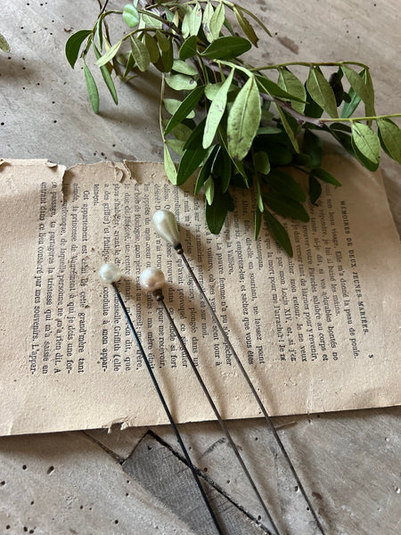 Trio of beautiful hat pins
