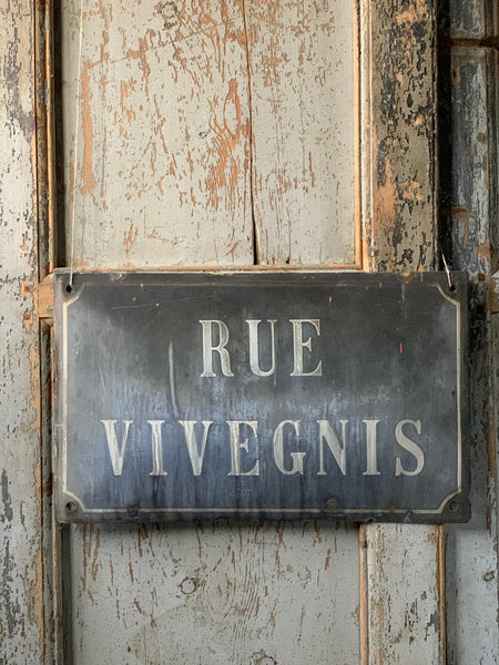 French Enamel Road Sign