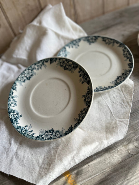 Blue Floral Transfer Plates