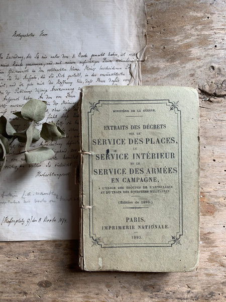 1893 French Antique Book