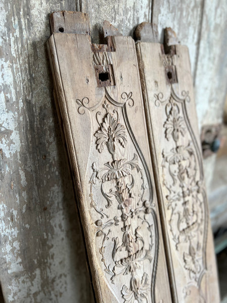 French Wooden Carved Panels