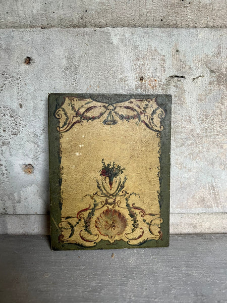 French Miniature Sample Study Oil Painting