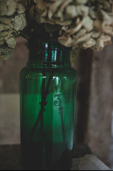 Parisian Etched Glass Bottle