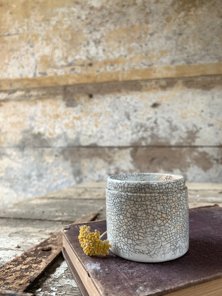 Small Crazed Vintage Inkpot