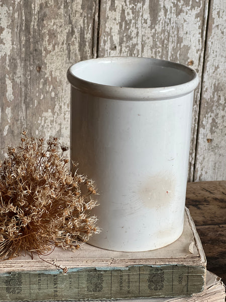 Huge French Creil Et Montereau Antique Pot