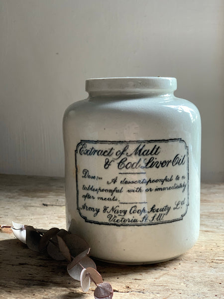 Vintage Malt & Cod Liver Jar