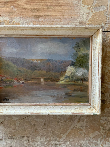 Framed French Landscape Painting