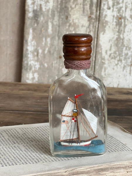 Vintage Boat in a Bottle