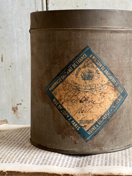 Vintage Chocolate Powder Tin