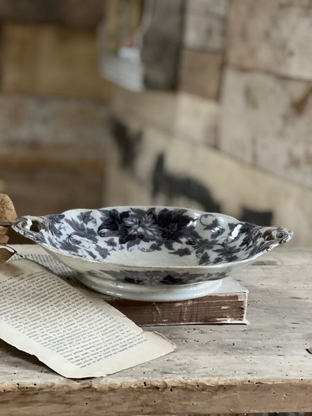 Rustic French Vintage Raised Dish