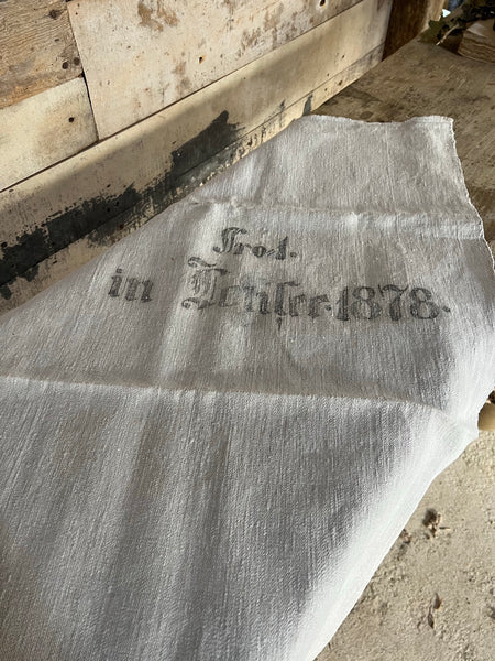 Vintage French Stencilled Fabric
