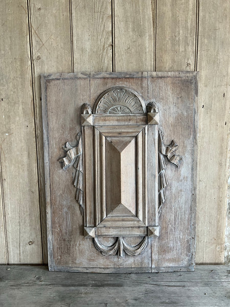 Vintage French Wooden Panel