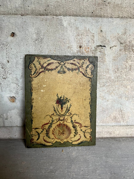 French Miniature Sample Study Oil Painting