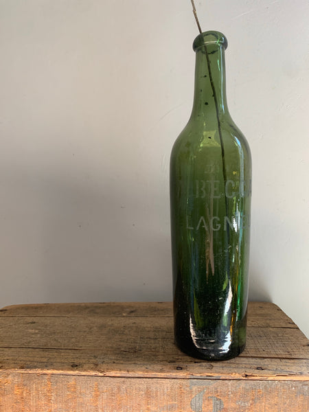Vintage French Blown Bottle